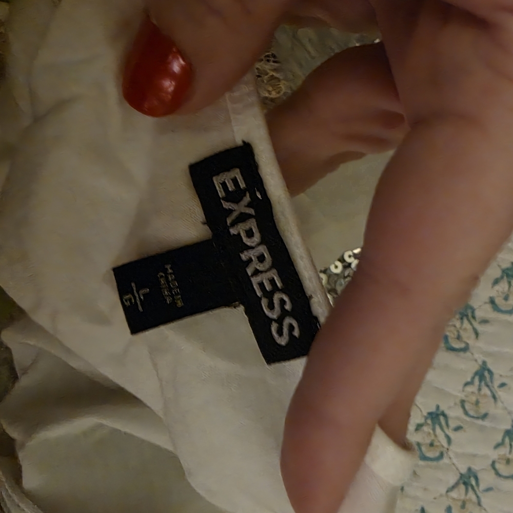 Express Sequin Sleeveless Tank Top - Picture 4 of 5